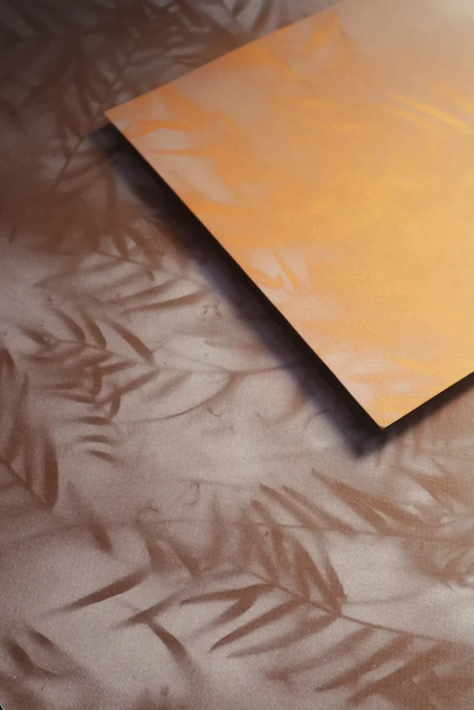 HIGH-GRAMMAGE PAPER ON COLOR PASSEPARTOUT MOUNTED IN A MATTE BLACK ALUMINUM FRAME WITH MUSEUM GLASS FULL FRAME